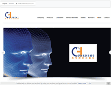 Tablet Screenshot of coherentsynchro.com